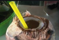cara menbuat kreasi buah kelapa