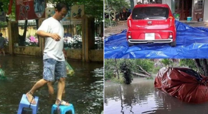 11 Potret Mitigasi Bencana Paling Lawak Saat Banjir Melanda. Gambaran Orang Kelewat Santai nih